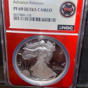2025 S Eagle S$1 ADVANCE RELEASES PF69 ULTRA CAMEO Silver Proof  (2 available)